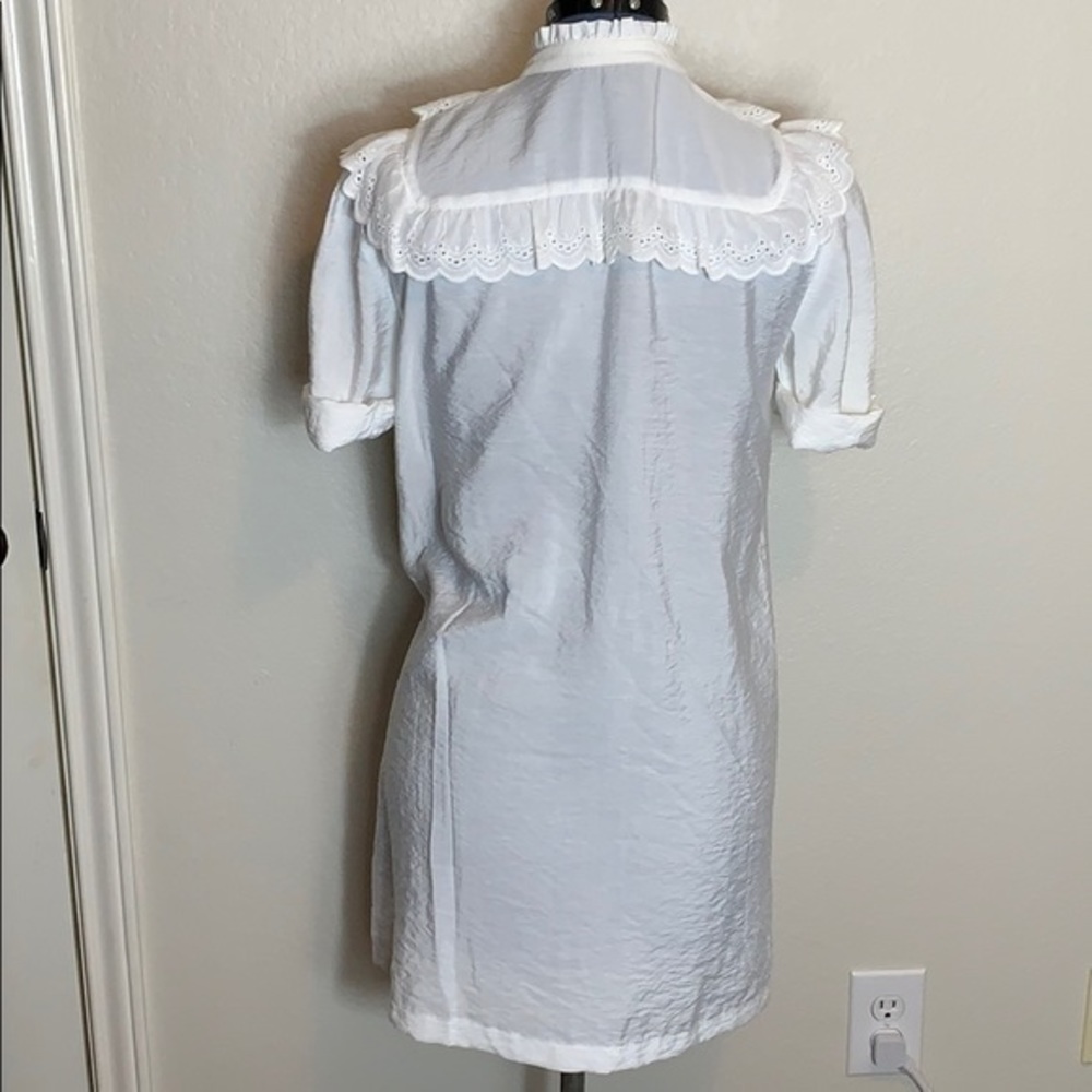 Top Shop White Ruffled Dress - Picture 4 of 7